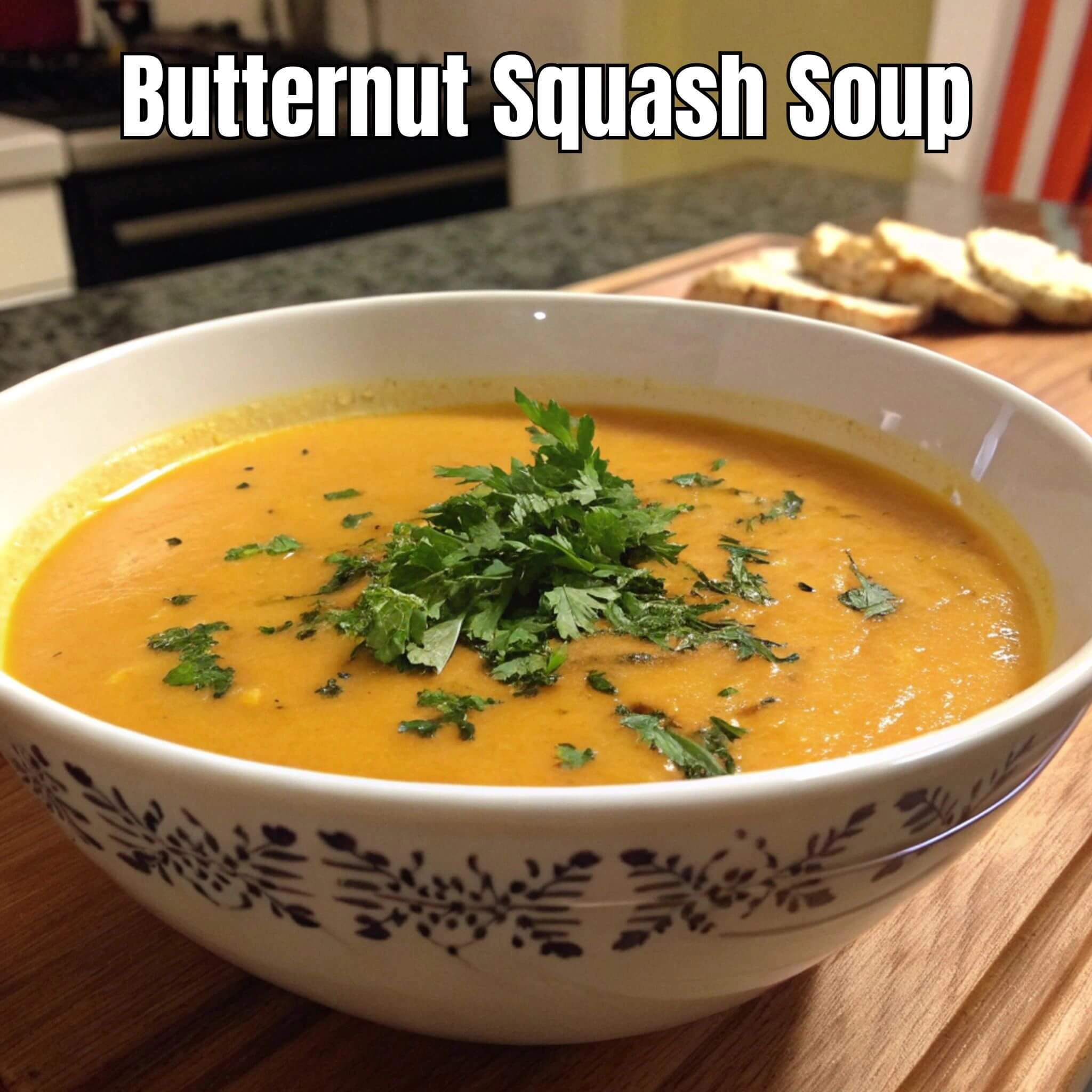 My Cozy Butternut Squash Soup (Kitchen Chaos Included)
