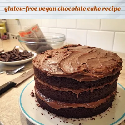 My Messy, Perfect Gluten-Free Vegan Chocolate Cake